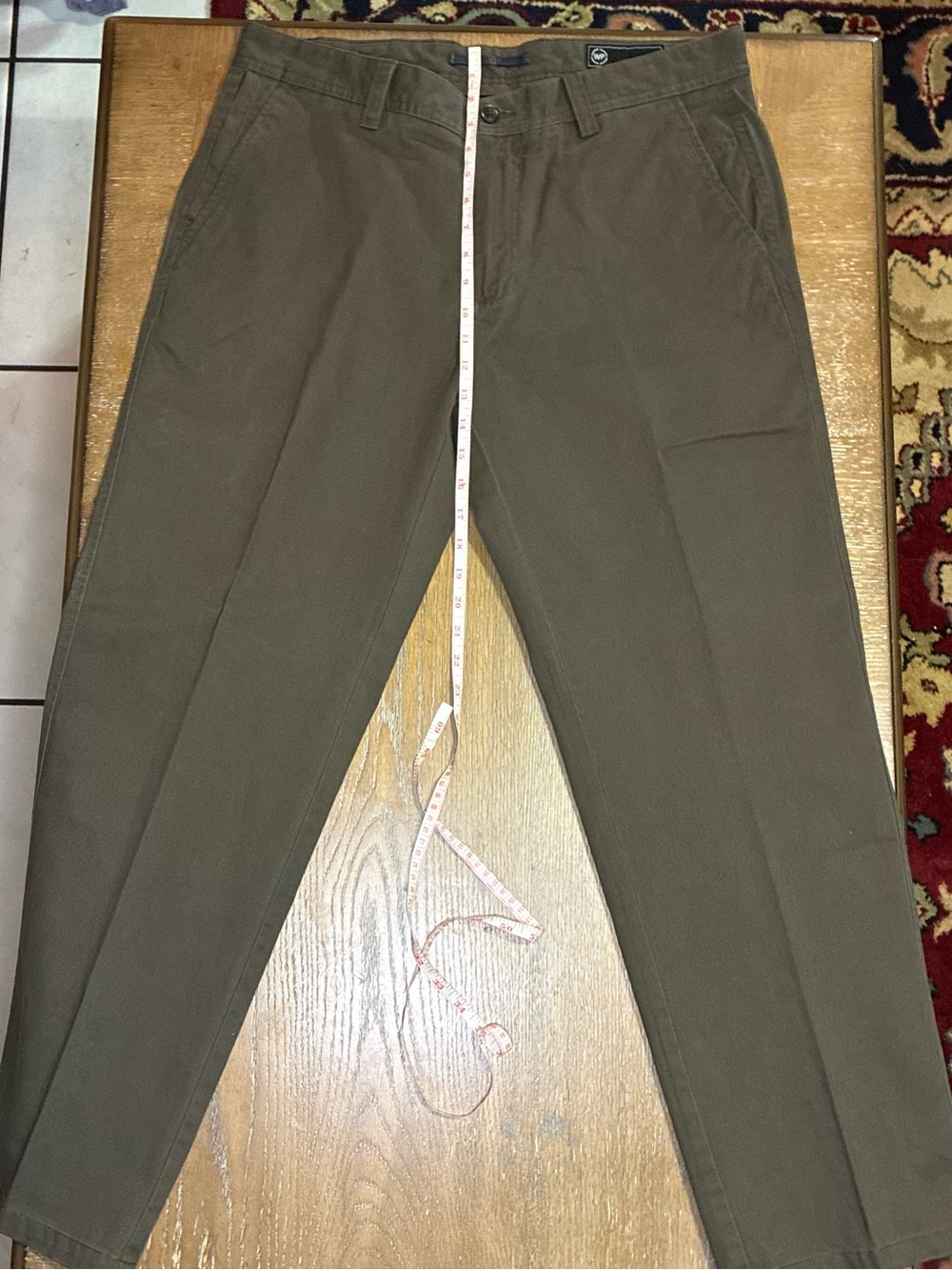 Weatherproof Men's Olive Chino Pants